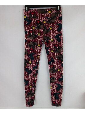 Lularoe OS Leggings Colorful With Circus Seals & Circus Elephants Designs